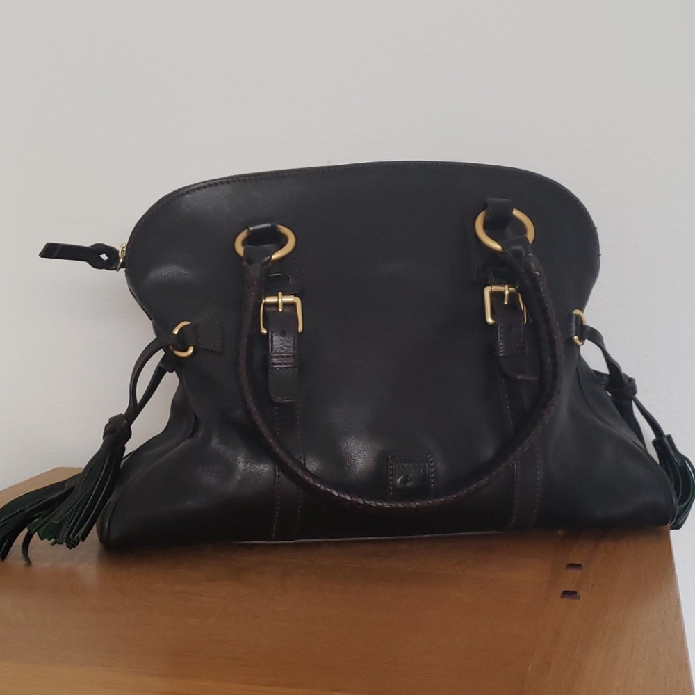 D&B Florentine Domed Buckle Satchel